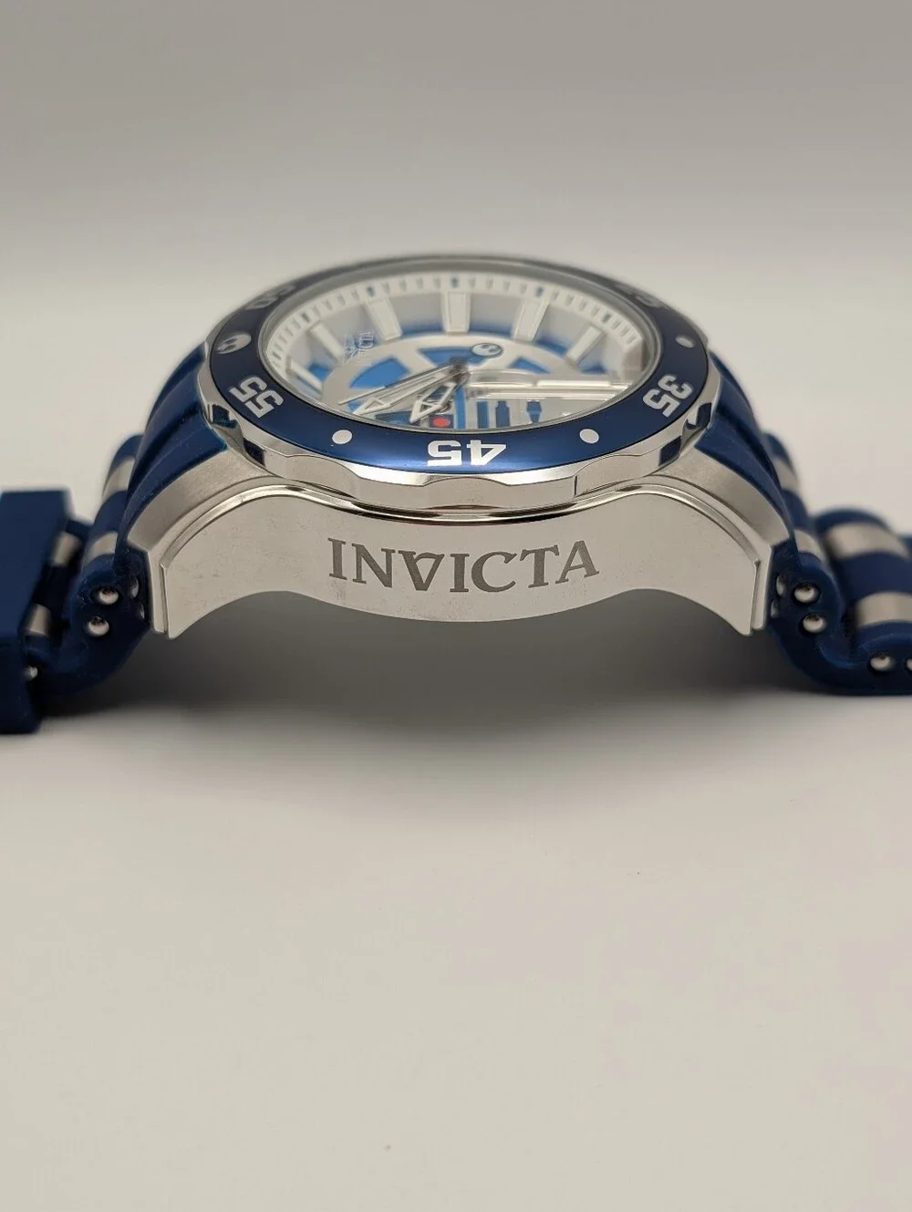 Invicta Star Wars R2-D2 Men's Wrist Watch Blue Band Stainless Steel